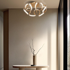 LED Ceiling Fixture – Matte Gold