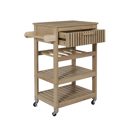 Trolly Table Wood – Natural Brown