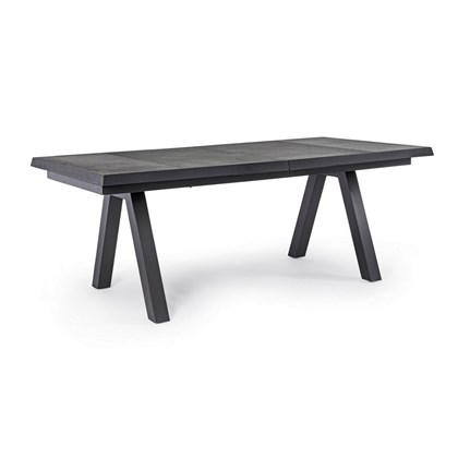 Charcoal Extendable Table 10 Seats - 205-265x103cm