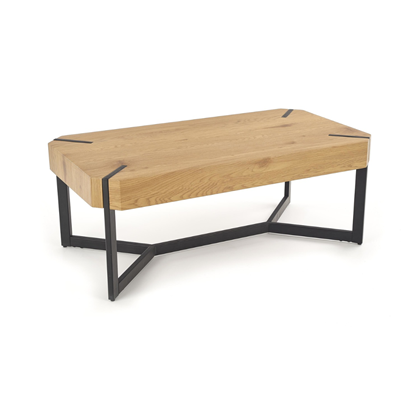 Coffee Table Loft Golden Oak Black