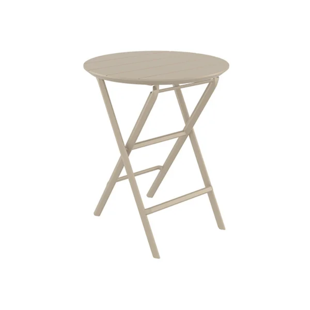 Table Round Folding Taupe