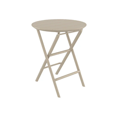 Table Round Folding Taupe
