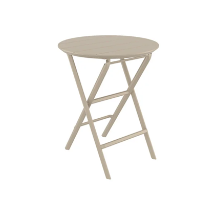 Table Round Folding Taupe