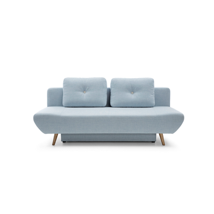 3-Seater Sofa Bed – Light Blue