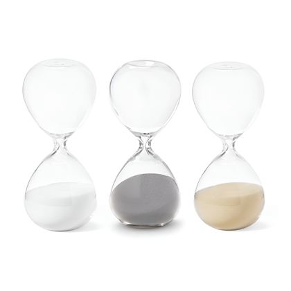 Grey Sand Timer 15cm - 15 Min
