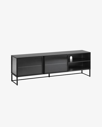 Crystal Front TV Stand