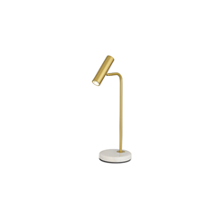Table Lamp – Metal & Marble Gold