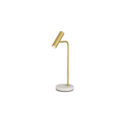 Table Lamp – Metal & Marble Gold