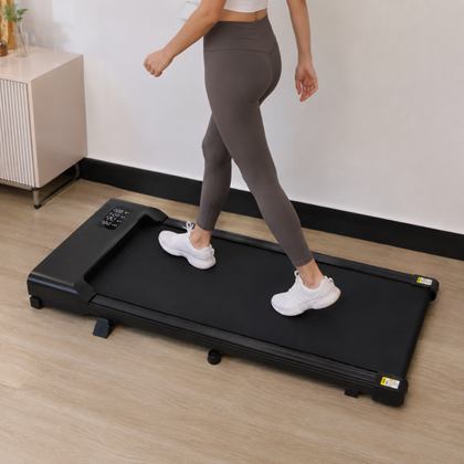 Compact Black Treadmill