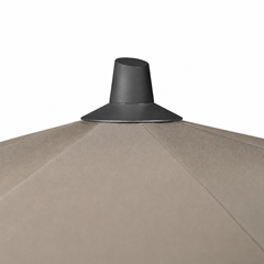 Rectangular Parasol 250x200 cm – Taupe Fabric and Anthracite Grey Frame