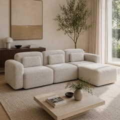 Sofa Corner RH09 - Light Grey