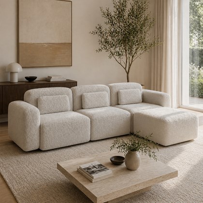 Sofa Corner RH09 - Light Grey