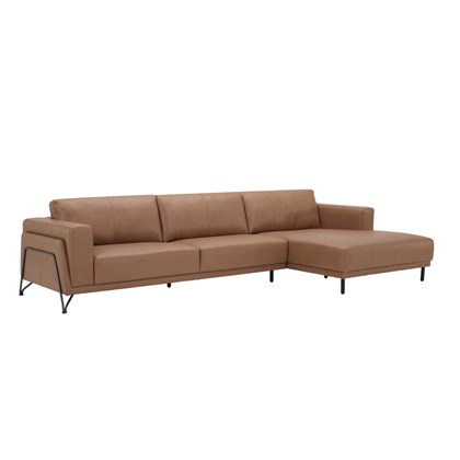 Sofa 2-Seater with CHL Right 3.5 - Brown