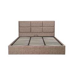 Upholstery Bed with Gas Lift 180 - Brown