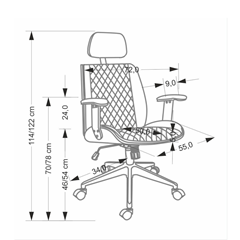 Office Chair - Walnut Black