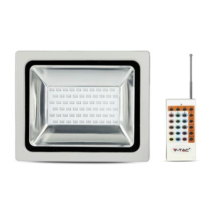 LED Floodlight Grey 30W RGB RF Controller SMD