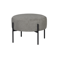 Pouf grey with Black Legs