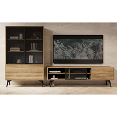 Showcase Cabinet – Golden Baroque Oak