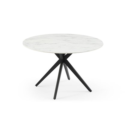 Dining Table  120x76cm Ceramic White Round