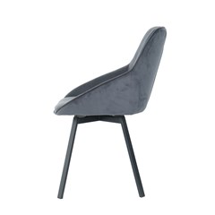 Dining Chair Velvet - D. Grey