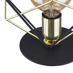 Alambre Table Lamp Black Gold
