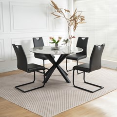Dining Table Round D130x75cm - Ceramic