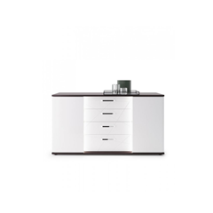 Chest of Drawers 2D4s – Alpine White & Vicenza Oak Black