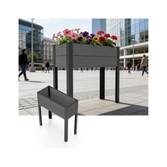 Outdoor Flower Bed – Dark Grey