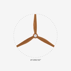 Ceiling Fan  M – Matt White & Maple