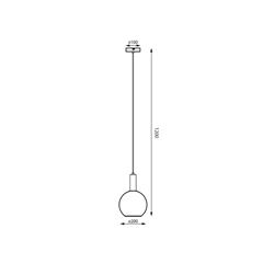 Aurora Suspension Pendant – Black & Smoky Glass