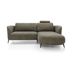 Corner Sofa Bed with Chaise Right 260cm – Olive