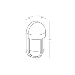 Outdoor Wall Light – Dark Brown