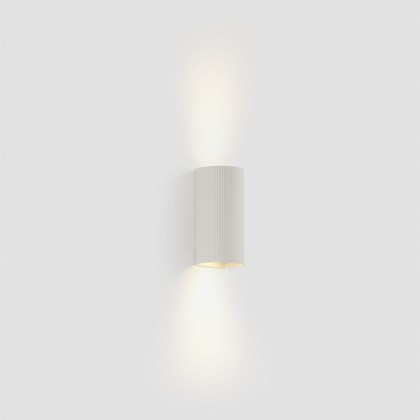 Sole Wall Light Round Striped - White