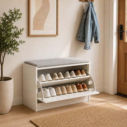 Shoes Stool - White