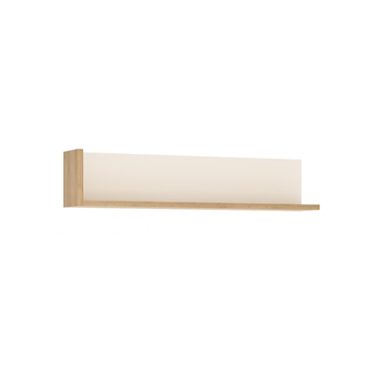 Shelf 120 – Riviera Oak Light & White High Gloss