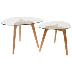Nesting 2 Table – Transparent Beige