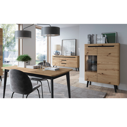 Showcase Cabinet 90 – Artisan Oak