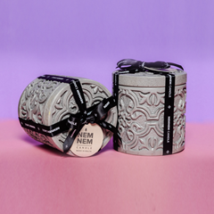 Maltese Tile Large Cylinder Jar Candle