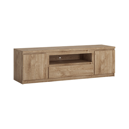 TV Unit 2 Doors 1 Shelf – Golden Ribbeck Oak