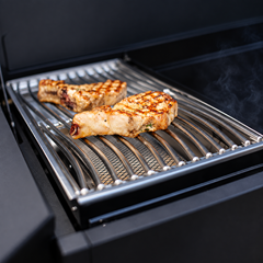 L-Shaped Outdoor Kitchen Set with Gas Plancha, Infrared Grill & Pizza Oven