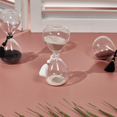 Hourglass Deco 12 cm - Black