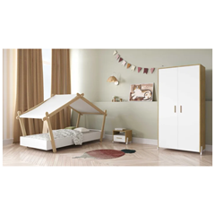White 2 Door Wardrobe