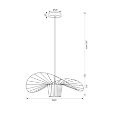 Chapel Suspension Decorative Black