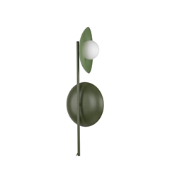 Slate Peapod Green Floor Lamp – Green & White