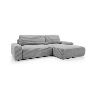 Corner Sofa Bed with Chaise Right – Light Grey