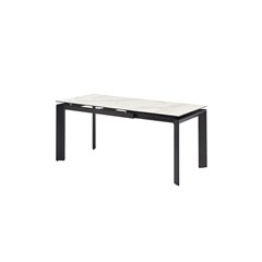 Dining Table EXT 120-170x80x76CM  Ceramic White