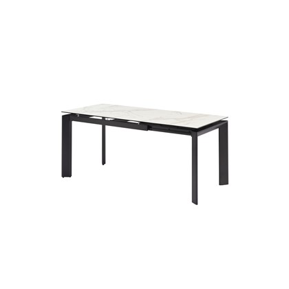 Dining Table EXT 120-170x80x76CM  Ceramic White