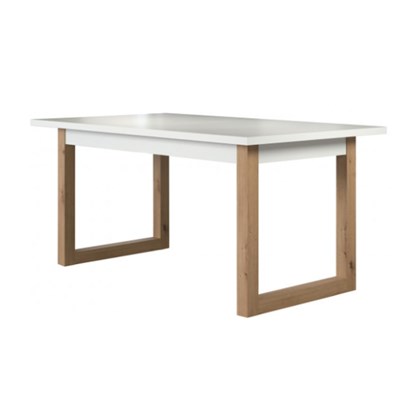 Extendible Dining Table Oak White