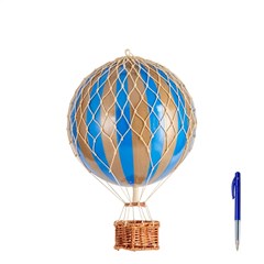 Vintage Balloon Model Travels Light Gold Blue