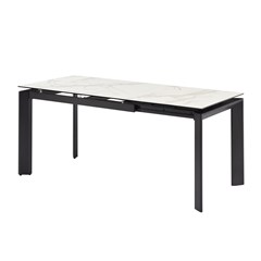 Dining Table EXT 120-170x80x76CM  Ceramic White